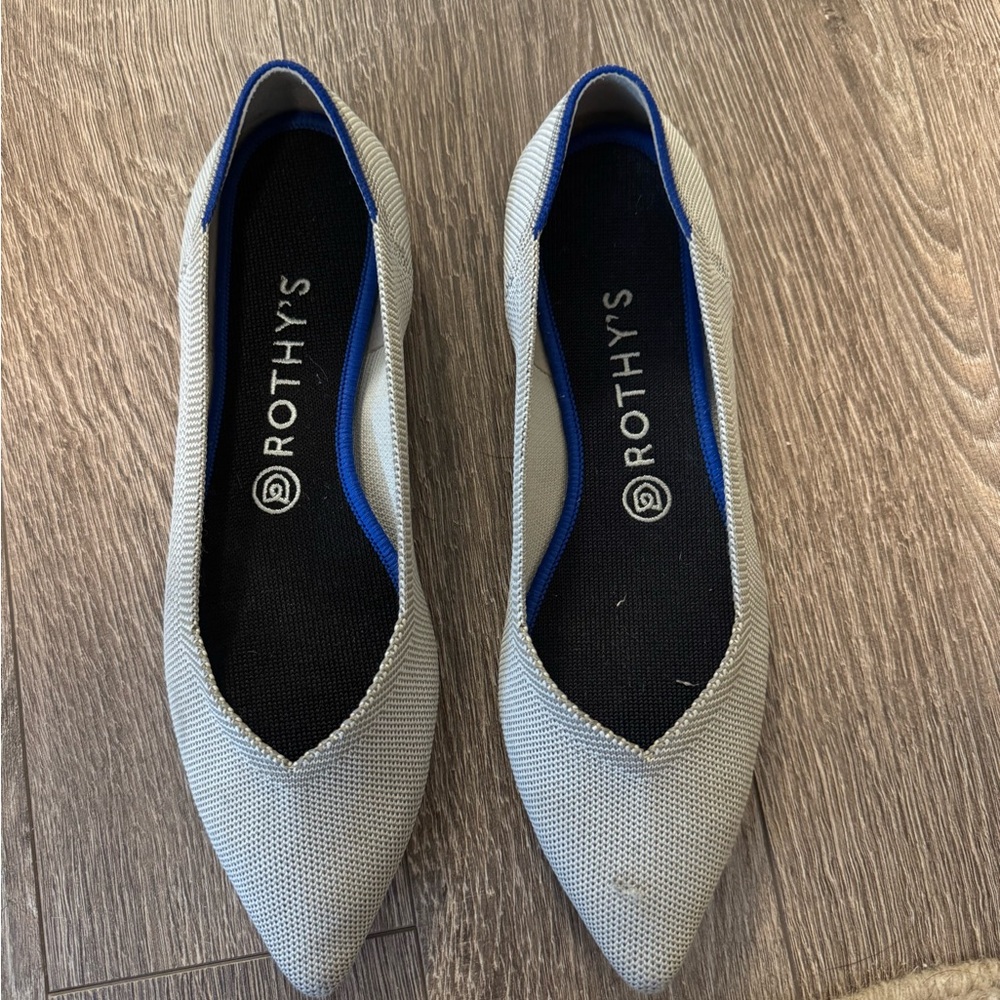 Rothy's Women's Gray Pointed Flats